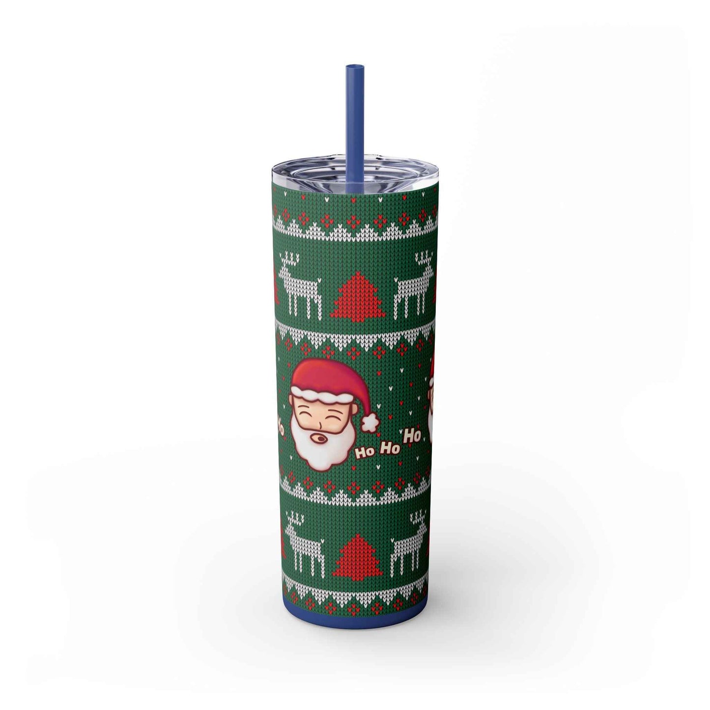 20oz Slim Tumbler: Green Santa-Claus Christmas - Eraya Studio