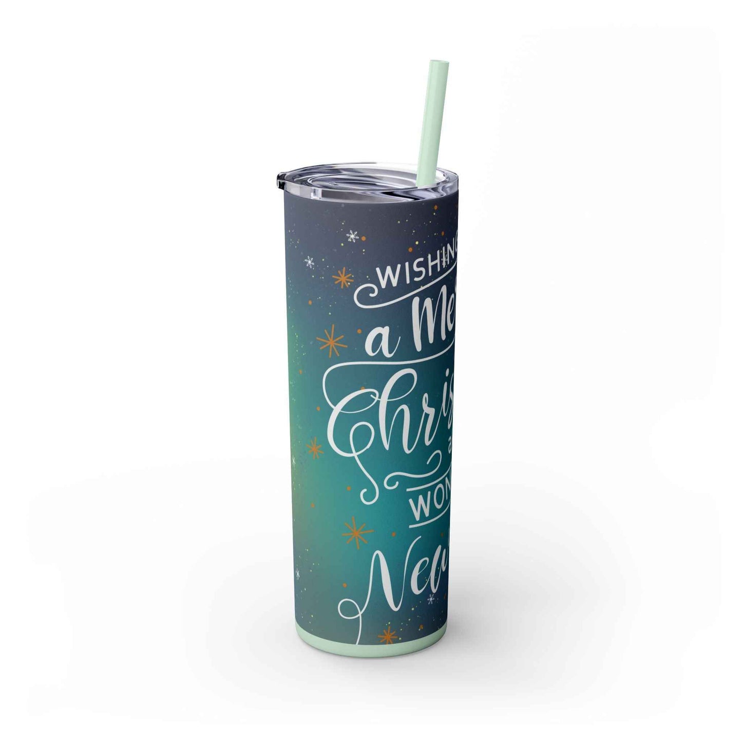 20oz Slim Tumbler: Christmas Gnomes - Eraya Studio
