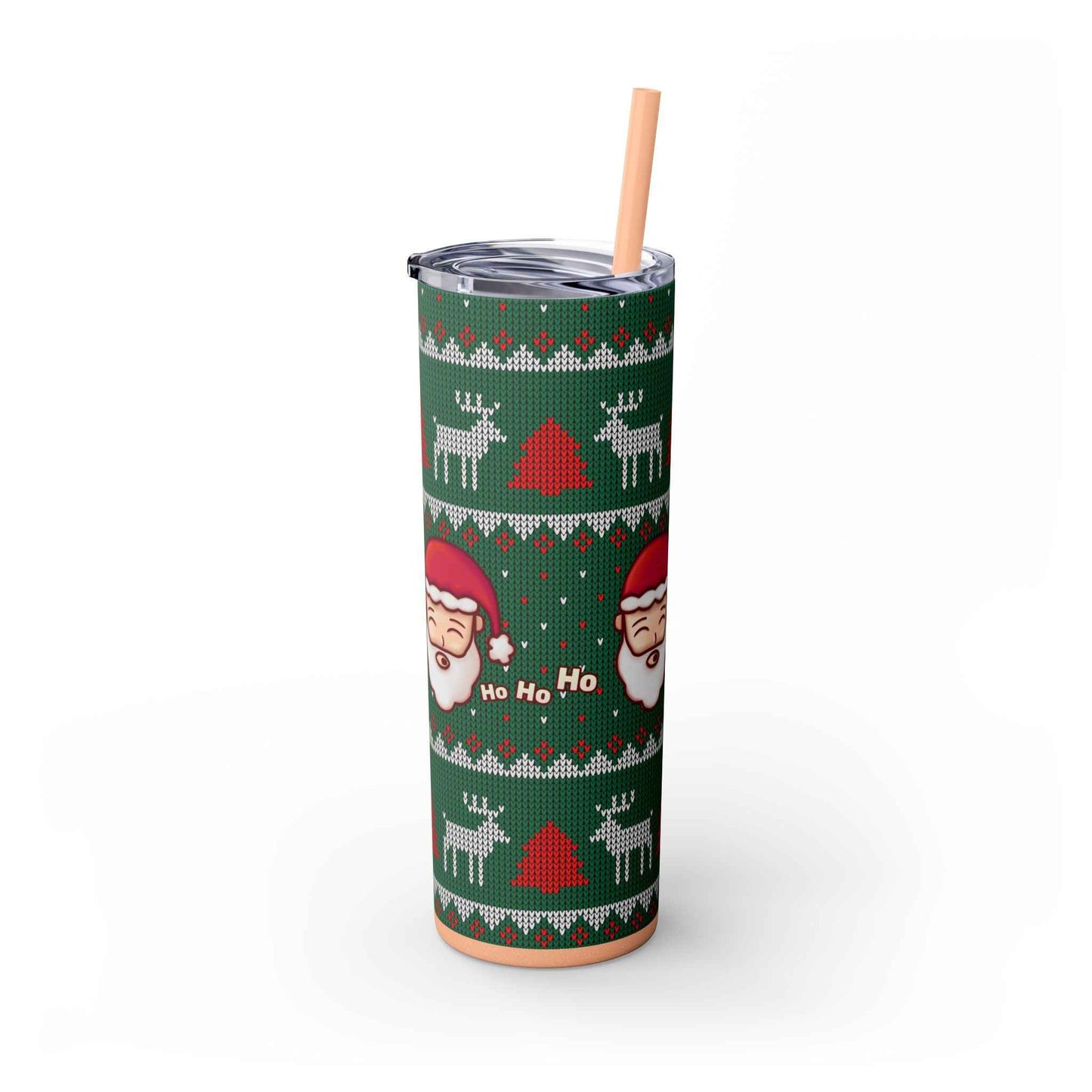 20oz Slim Tumbler: Green Santa-Claus Christmas - Eraya Studio
