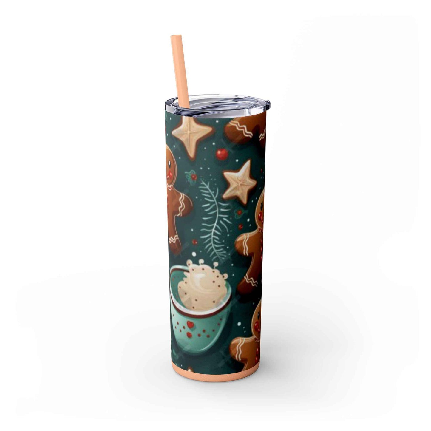 20oz Slim Tumbler: Sweet Gingerbread - Eraya Studio