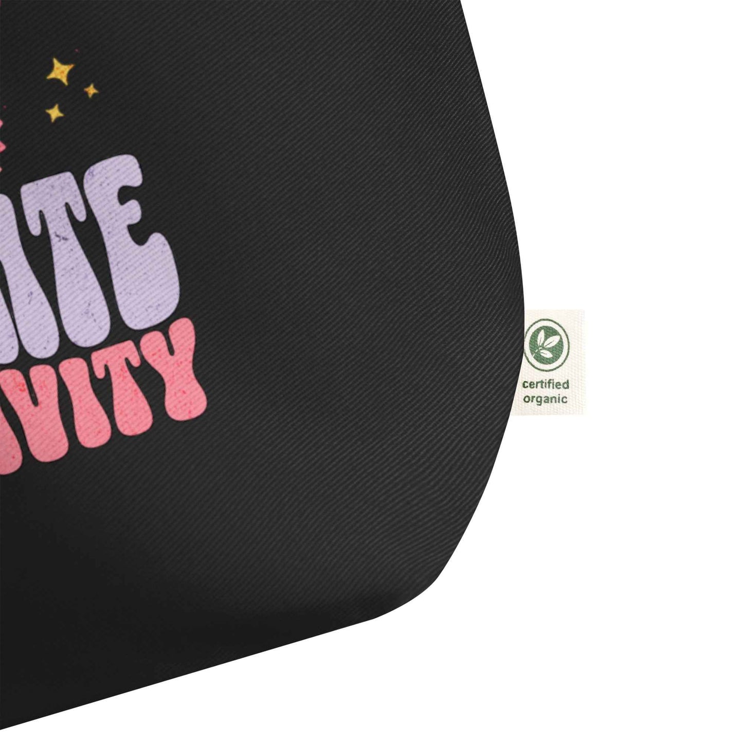 Organic Cotton Tote Bag: Radiate Positivity - Eraya Studio