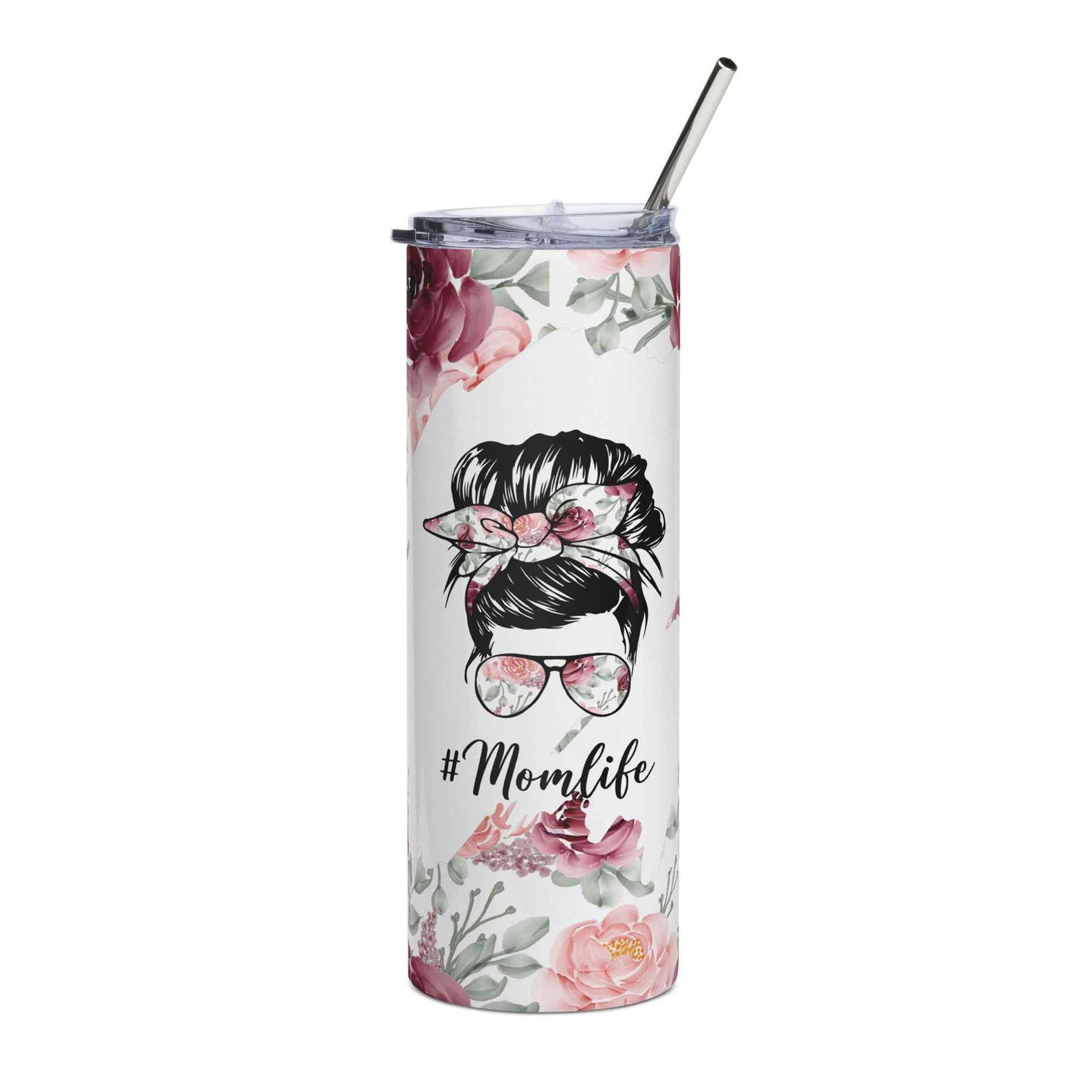 20oz. Slim Tumbler: Mom Life - Eraya Studio