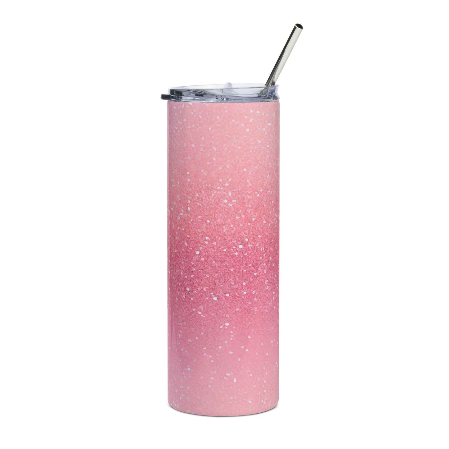 20oz. Slim Tumbler: Sparkling Pink-Glitter Ombre - Eraya Studio