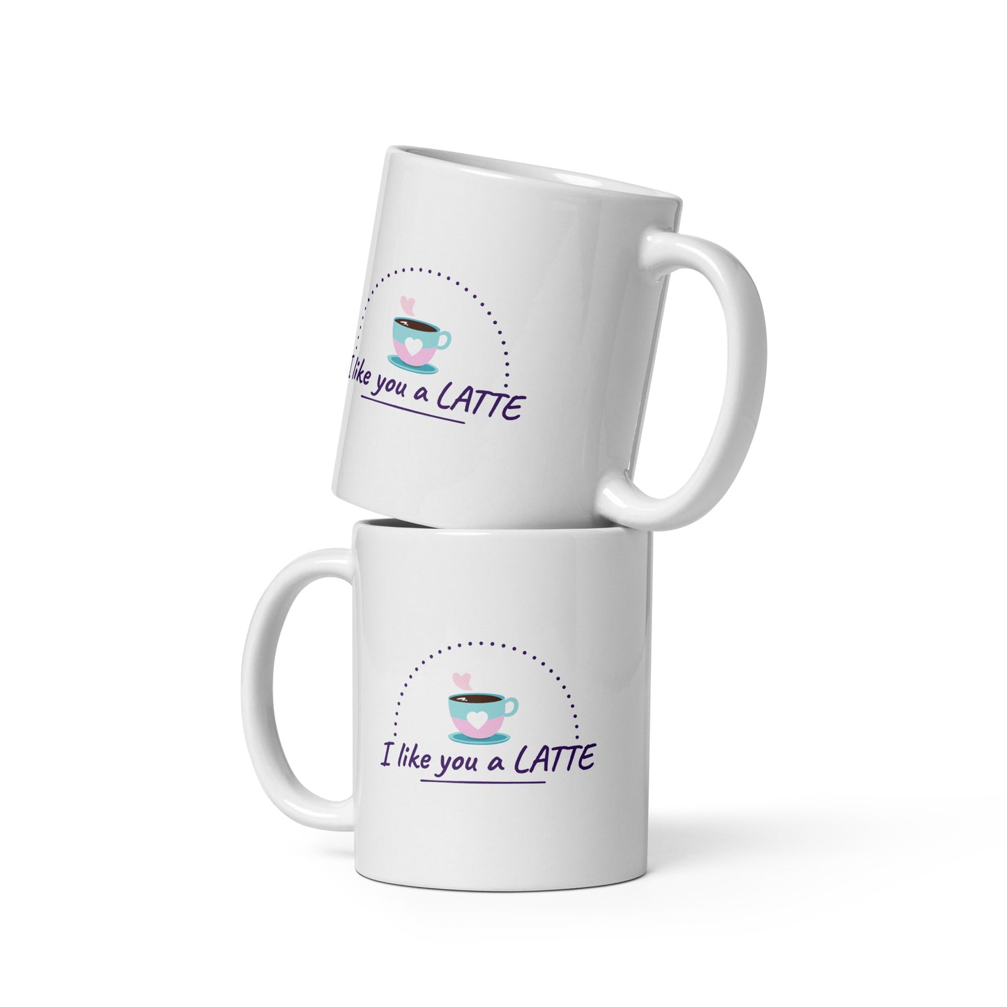 Personalized White Glossy Ceramic Mug – 11oz Custom Coffee Mug | Gift for Him, Gift for Her, Couple Mug