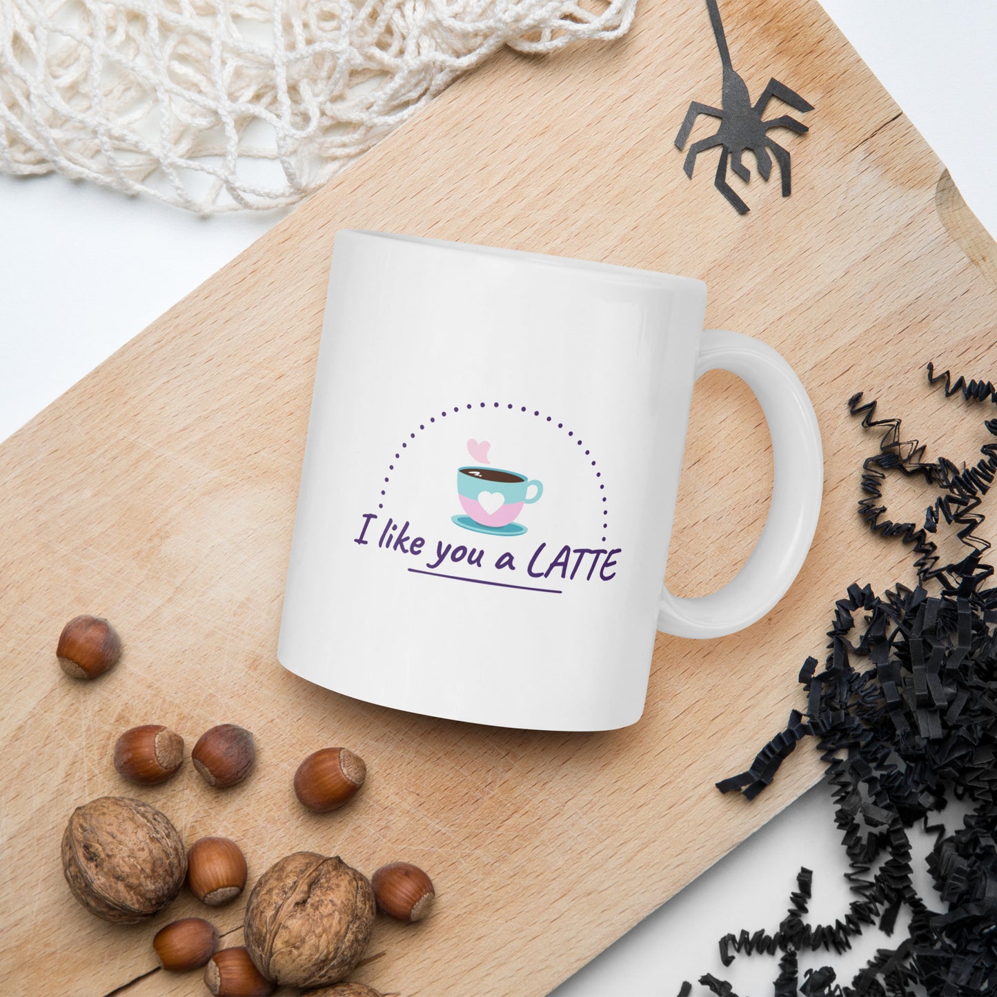 Personalized White Glossy Ceramic Mug – 11oz Custom Coffee Mug | Gift for Him, Gift for Her, Couple Mug
