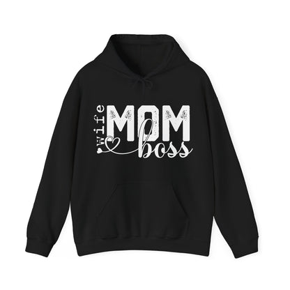 Wife Mom Boss Hoodie - Mother's Day Gift - Custom Mama Hoodie