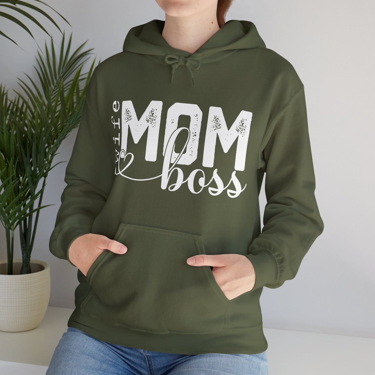 Wife Mom Boss Hoodie - Mother's Day Gift - Custom Mama Hoodie