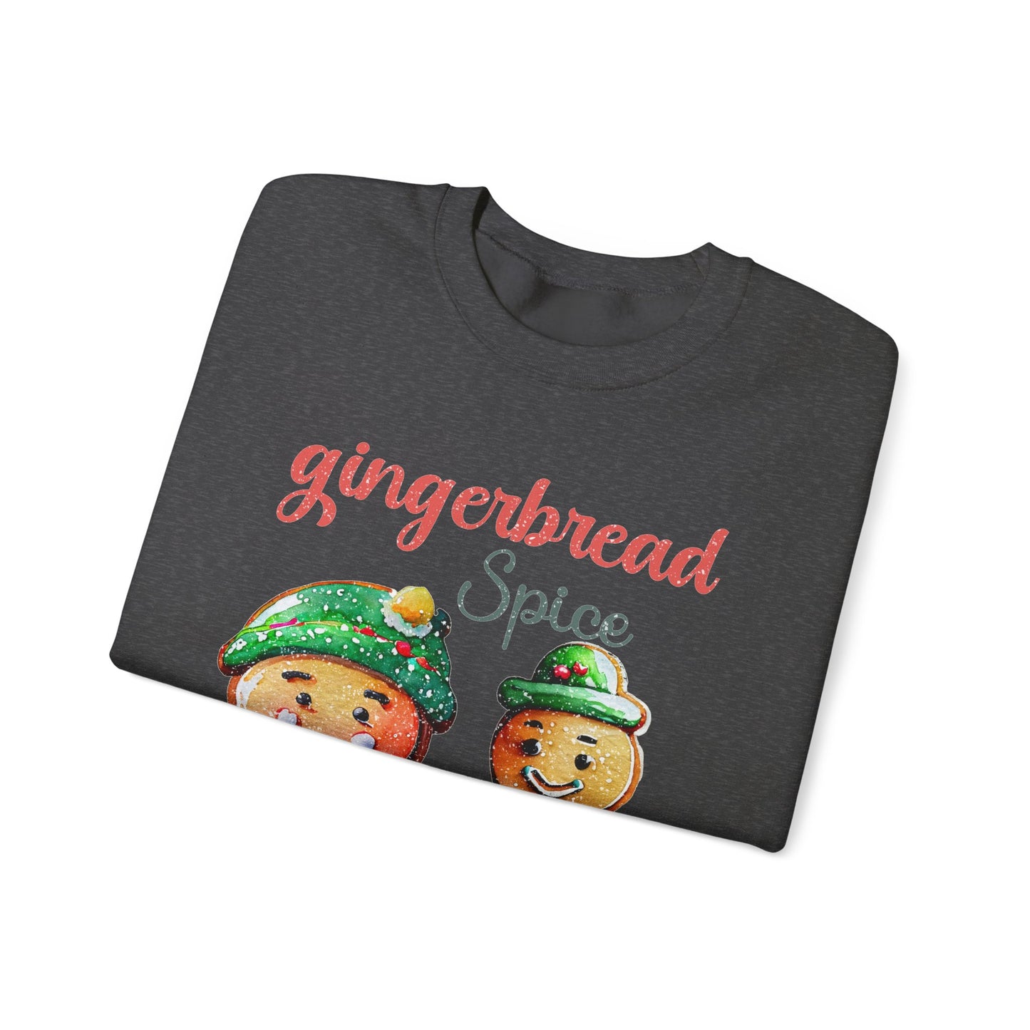 Sweet Gingerbread Design Unisex Sweater Crewneck Sweatshirt Gifts for Him Gift for Her Sweatshirt  Gingerbread Design Christmas Sweater