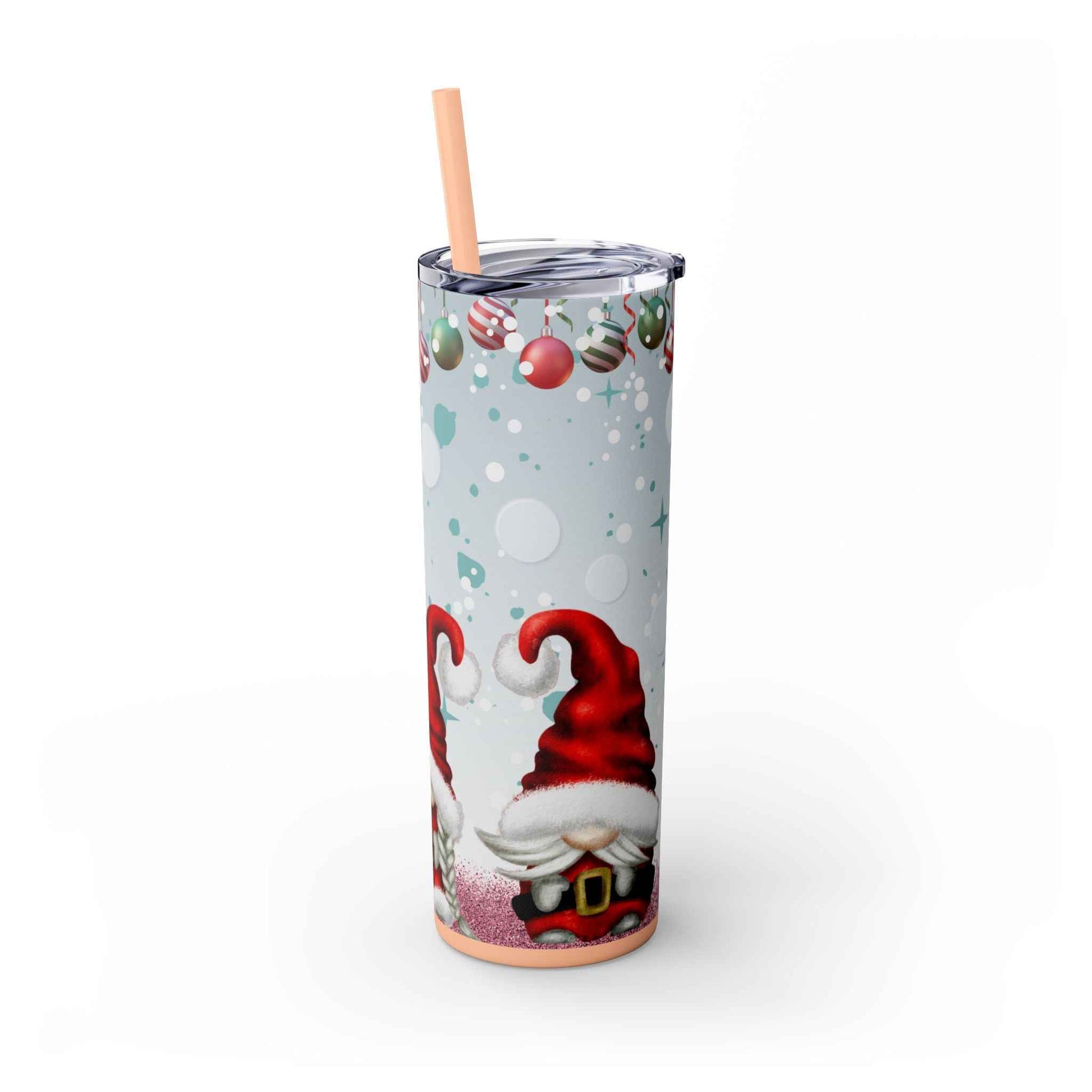20oz Slim Tumbler: Christmas Gnomes - Eraya Studio