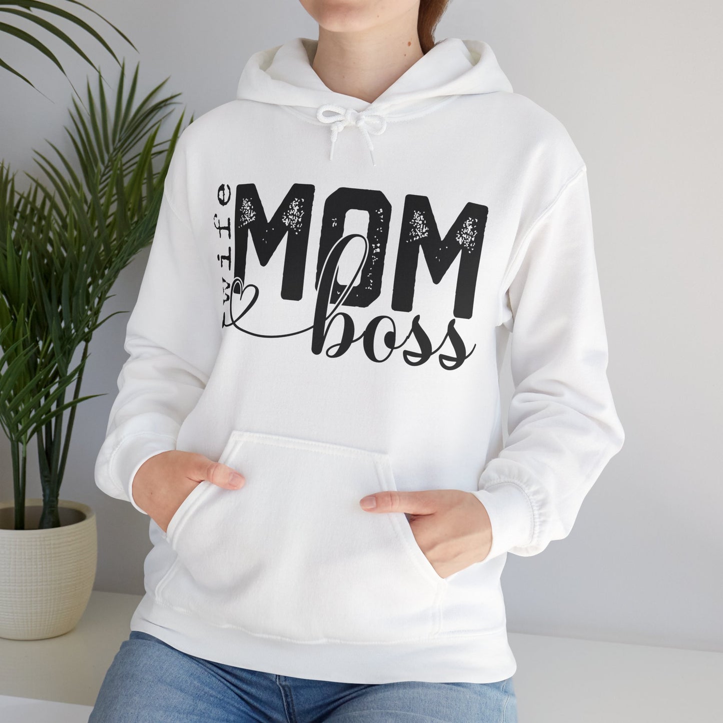Wife Mom Boss Hoodie - Mother's Day Gift - Custom Mama Hoodie