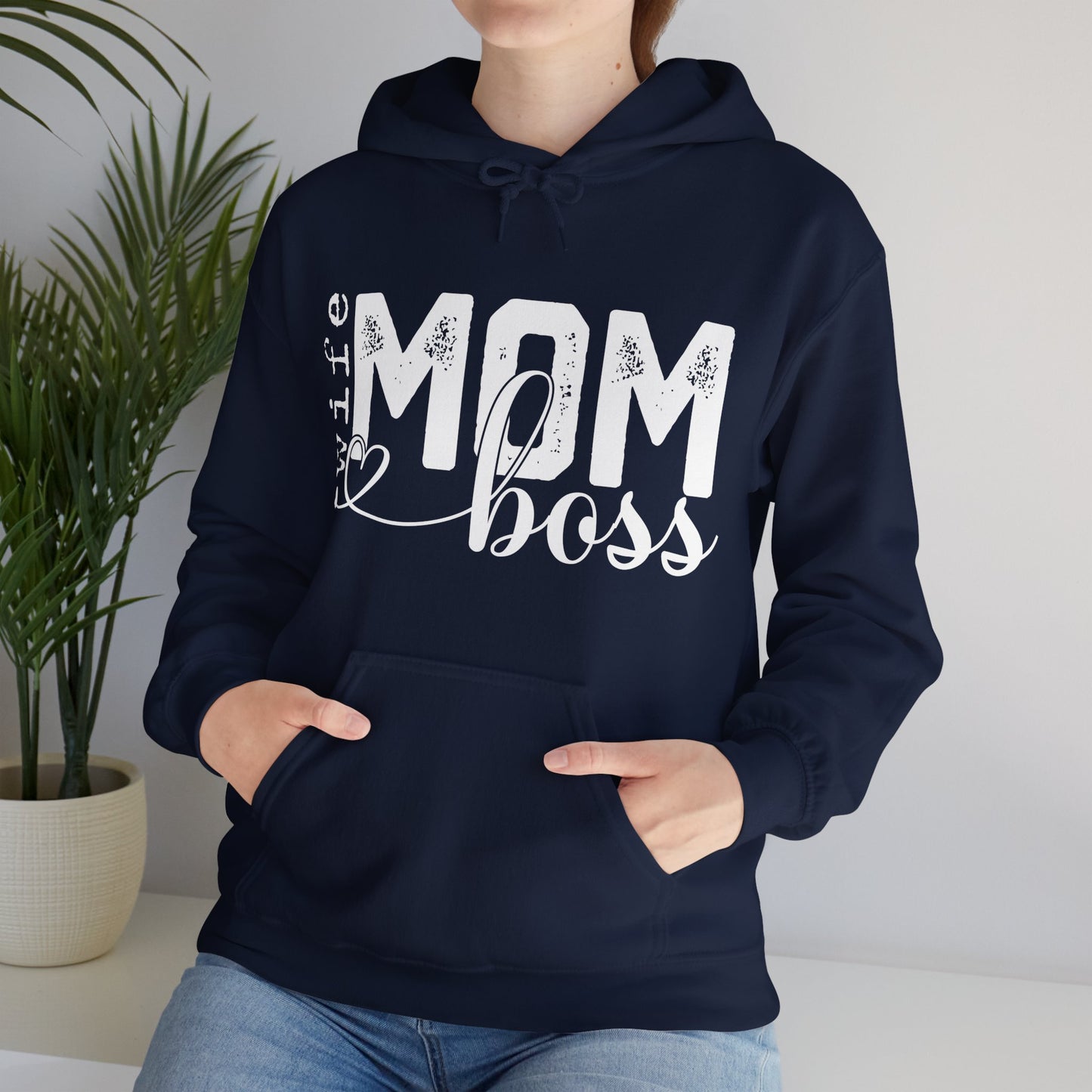 Wife Mom Boss Hoodie - Mother's Day Gift - Custom Mama Hoodie