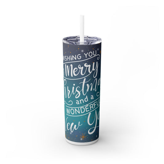 Personalized Tumbler Christmas Theme Skinny Tumbler with Straw, 20oz Christmas  Gift Holiday tumbler Christmas Gnomes Gift for Holiday