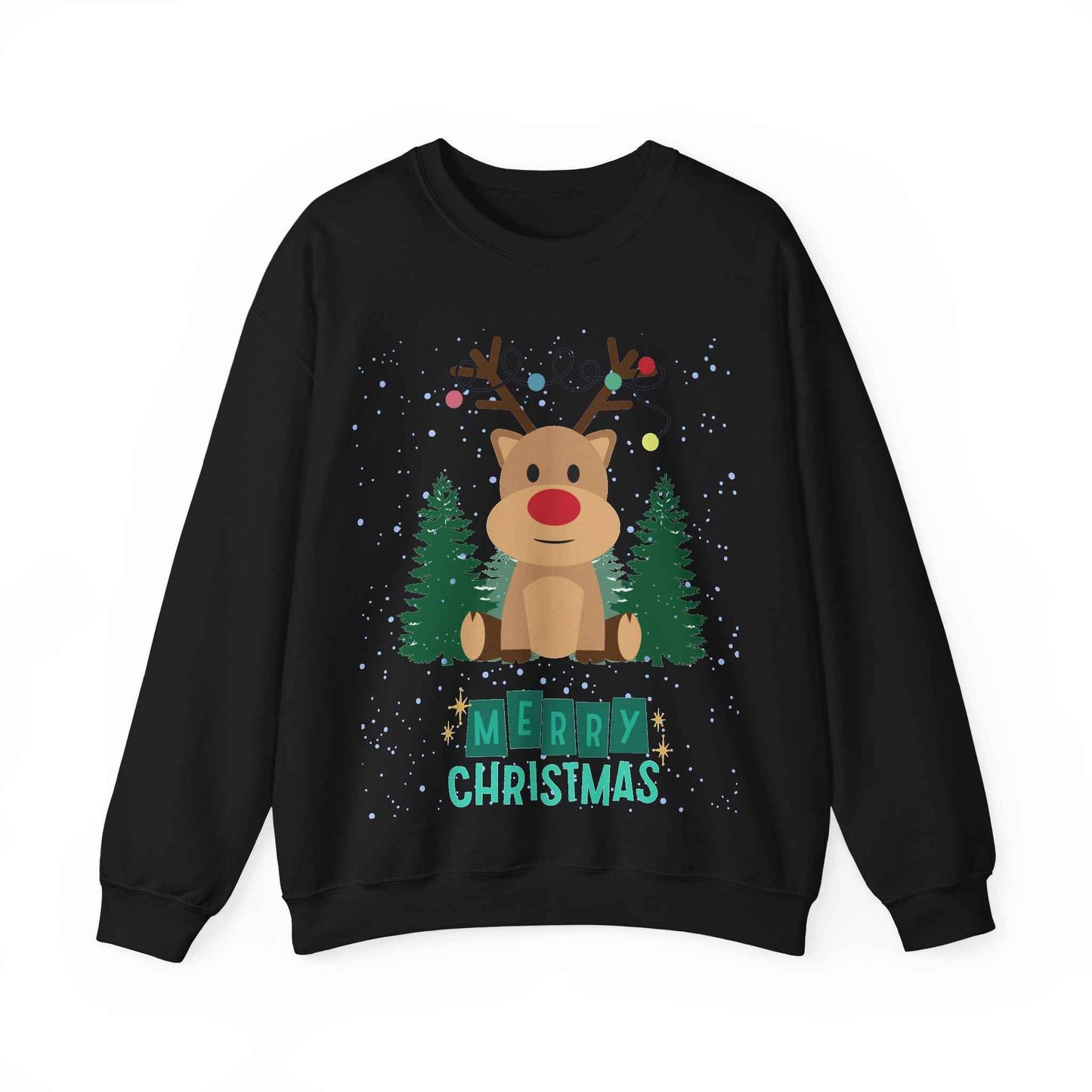 Christmas Reindeer Crewneck Sweatshirt - Eraya Studio