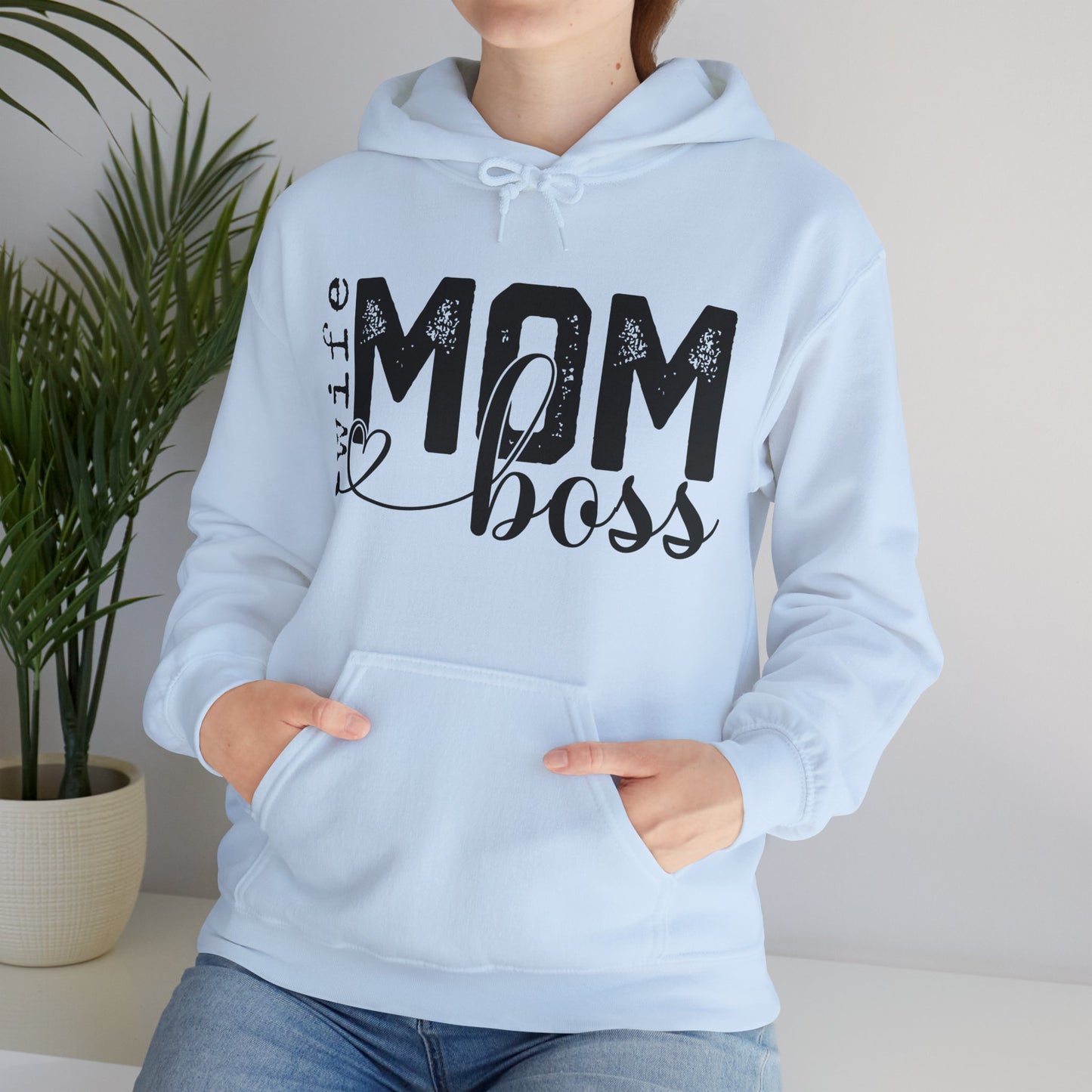 Wife Mom Boss Hoodie - Mother's Day Gift - Custom Mama Hoodie