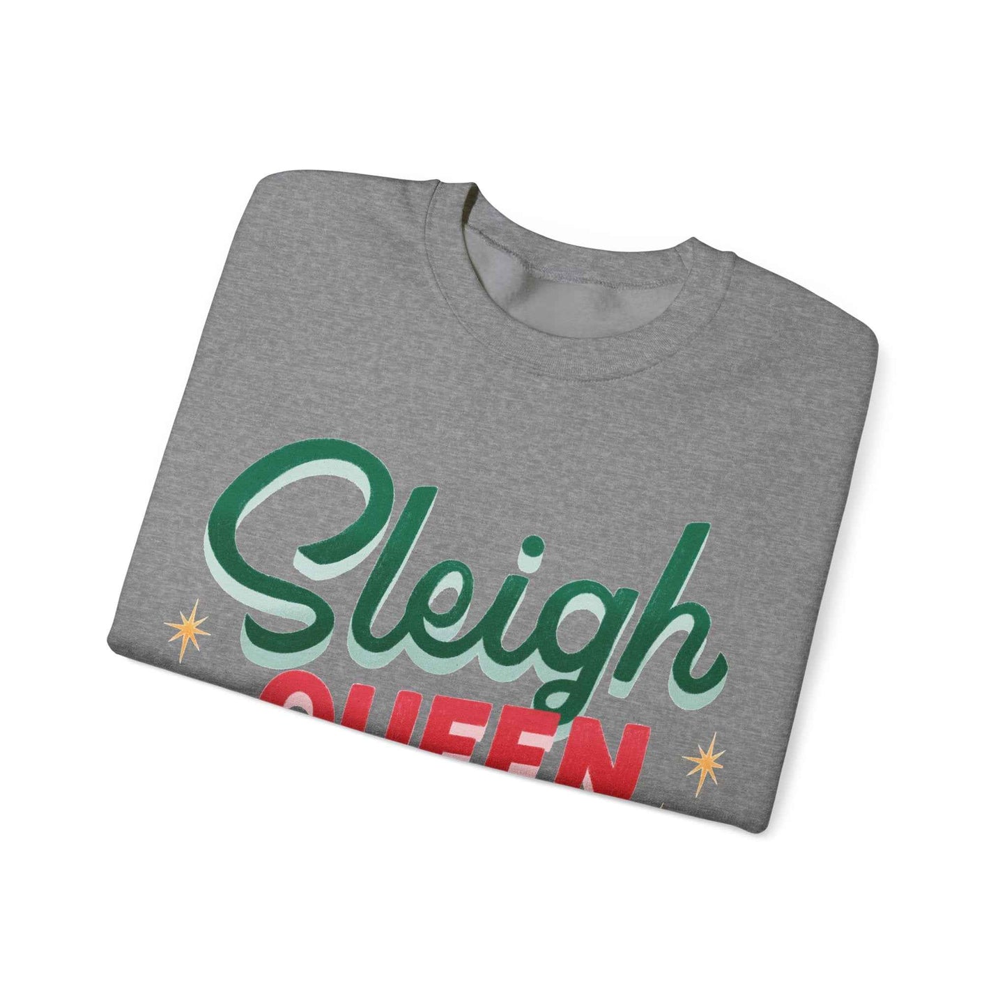 SLEIGH QUEEN Christmas Crewneck Sweatshirt - Eraya Studio