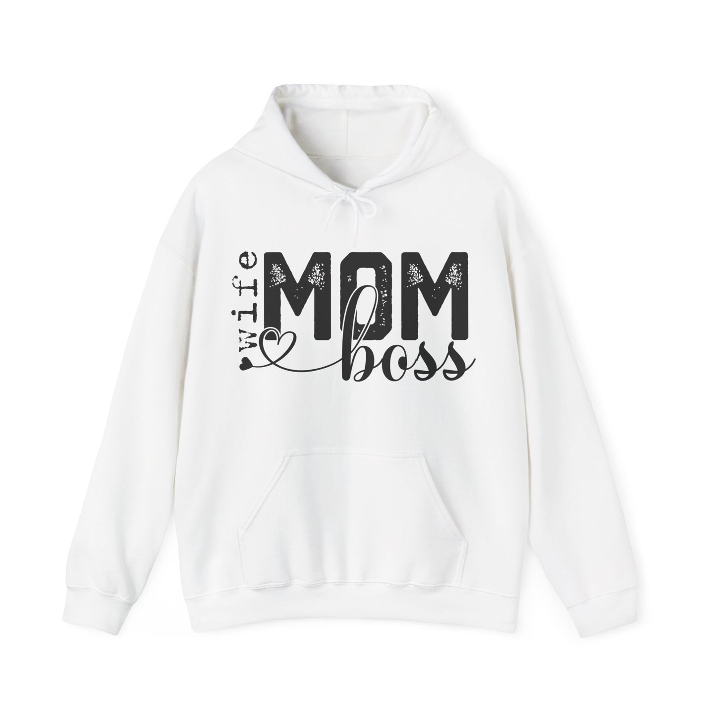 Wife Mom Boss Hoodie - Mother's Day Gift - Custom Mama Hoodie