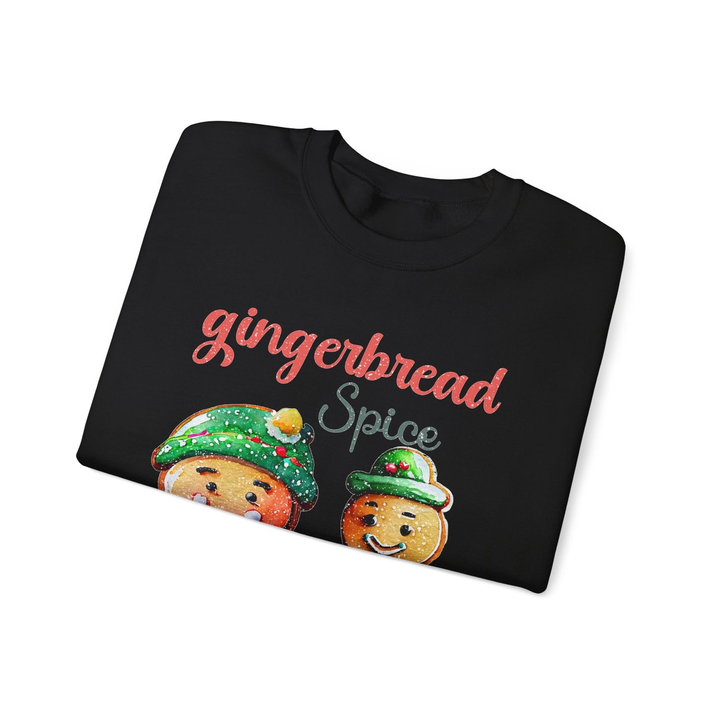 Sweet Gingerbread Design Unisex Sweater Crewneck Sweatshirt Gifts for Him Gift for Her Sweatshirt  Gingerbread Design Christmas Sweater