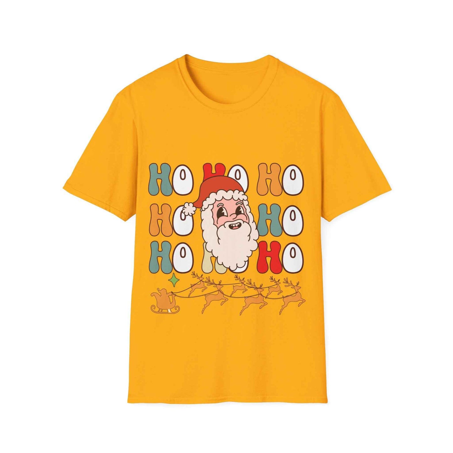 Cotton Shirt: HOHOHO Santa Theme Unisex - Eraya Studio