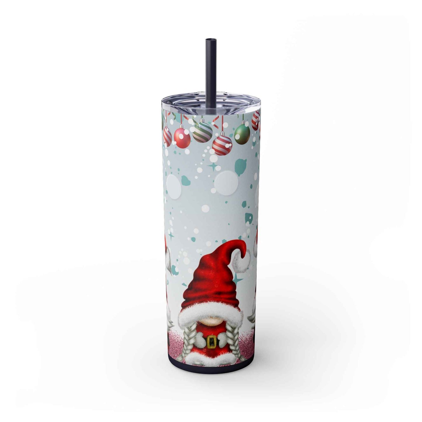 20oz Slim Tumbler: Christmas Gnomes - Eraya Studio
