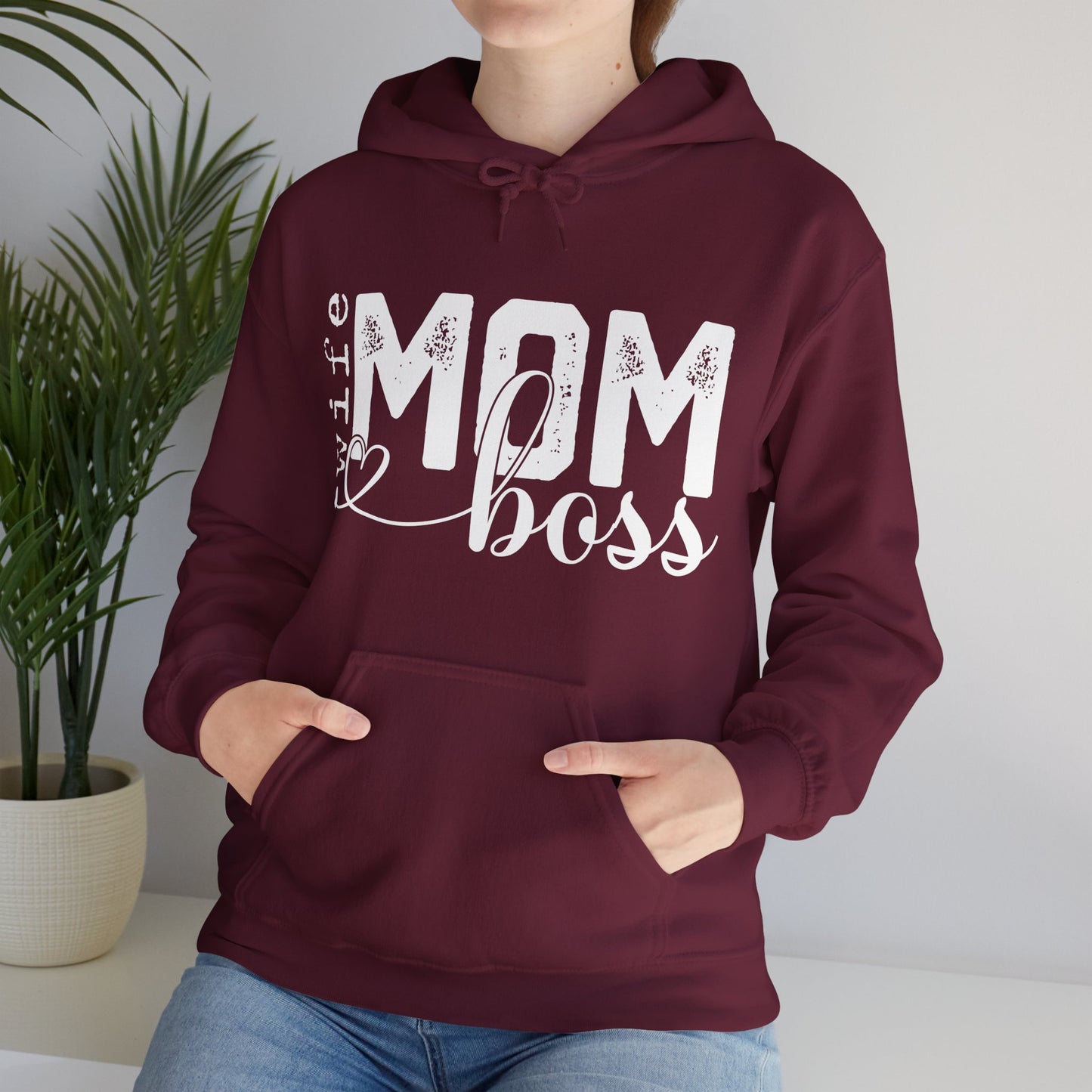 Wife Mom Boss Hoodie - Mother's Day Gift - Custom Mama Hoodie