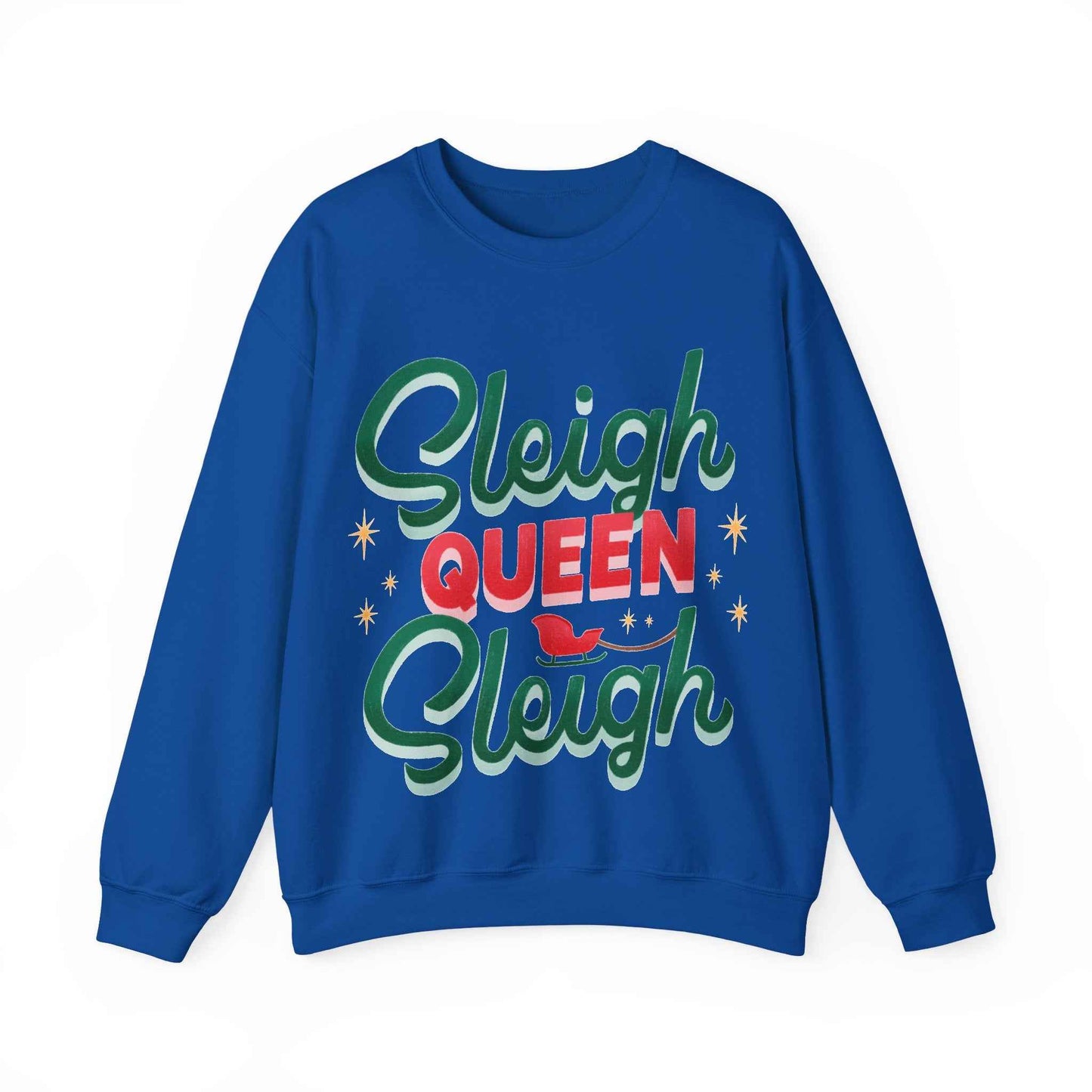 SLEIGH QUEEN Christmas Crewneck Sweatshirt - Eraya Studio