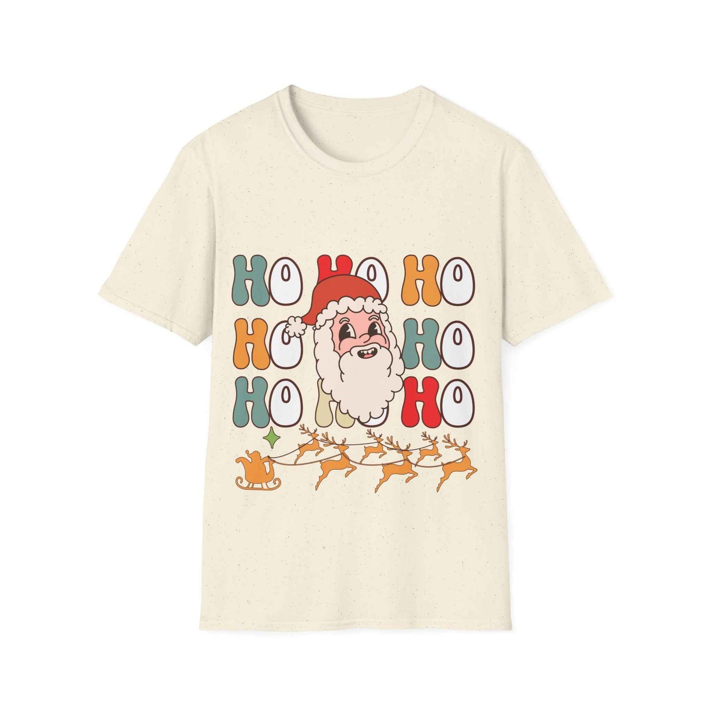 Cotton Shirt: HOHOHO Santa Theme Unisex - Eraya Studio