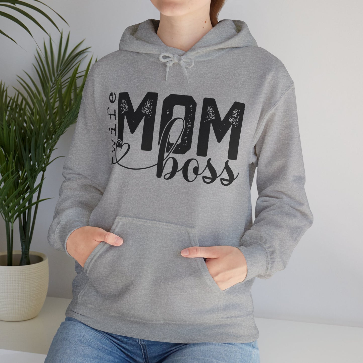 Wife Mom Boss Hoodie - Mother's Day Gift - Custom Mama Hoodie