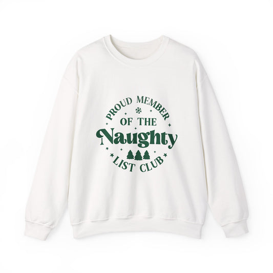 Unisex Sweater Naughty List Club Sweater  Crewneck Sweatshirt Gifts for Him Naughty Gift for Her Sweatshirt