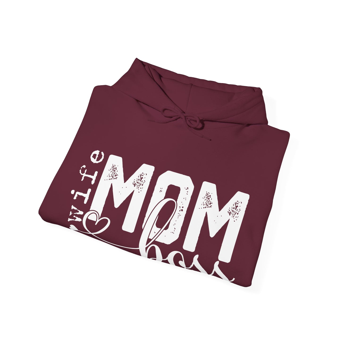 Wife Mom Boss Hoodie - Mother's Day Gift - Custom Mama Hoodie