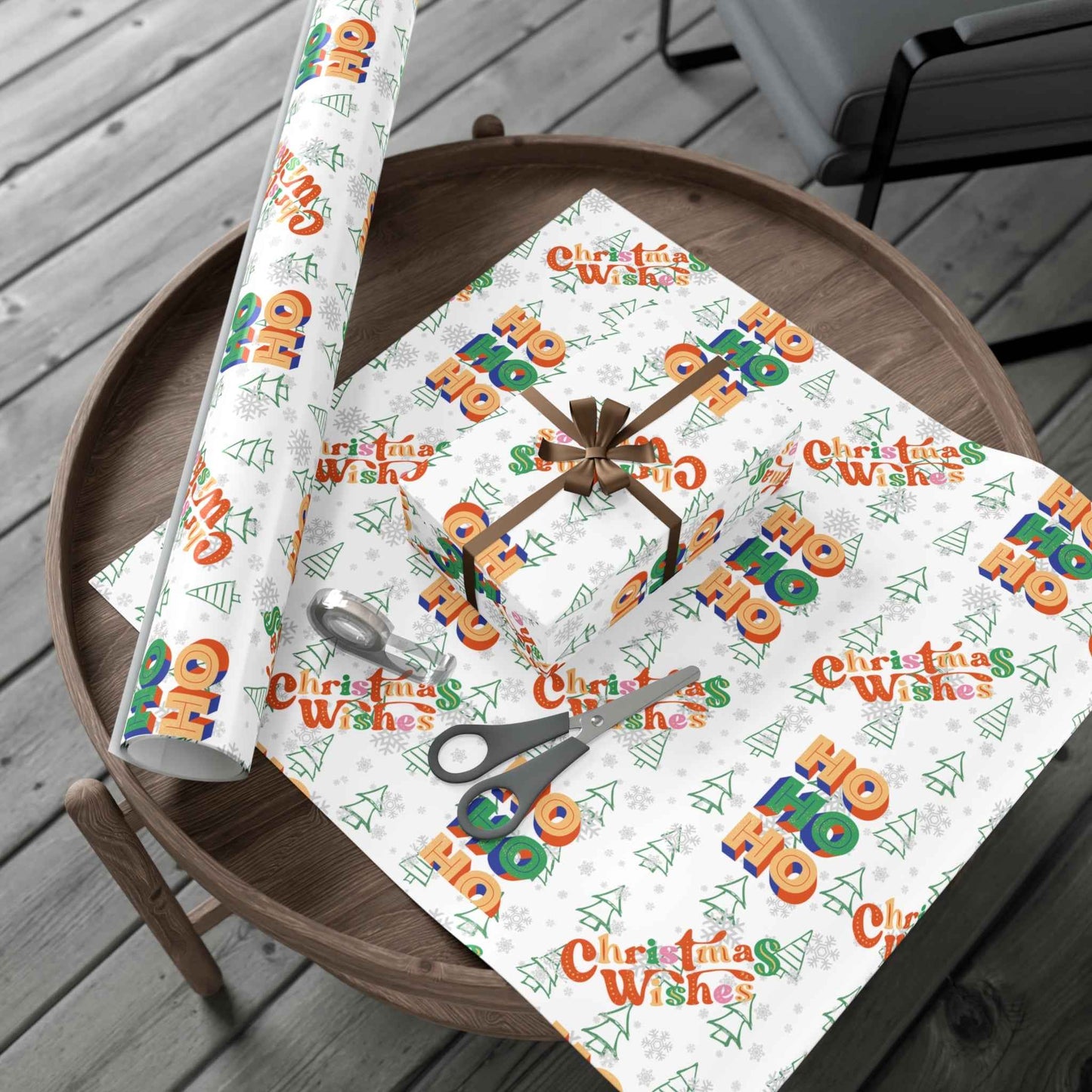 HOHOHO Christmas Gift Wrapping Paper - Eraya Studio