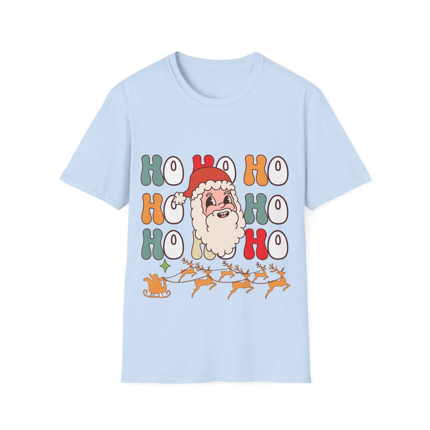Cotton Shirt: HOHOHO Santa Theme Unisex - Eraya Studio