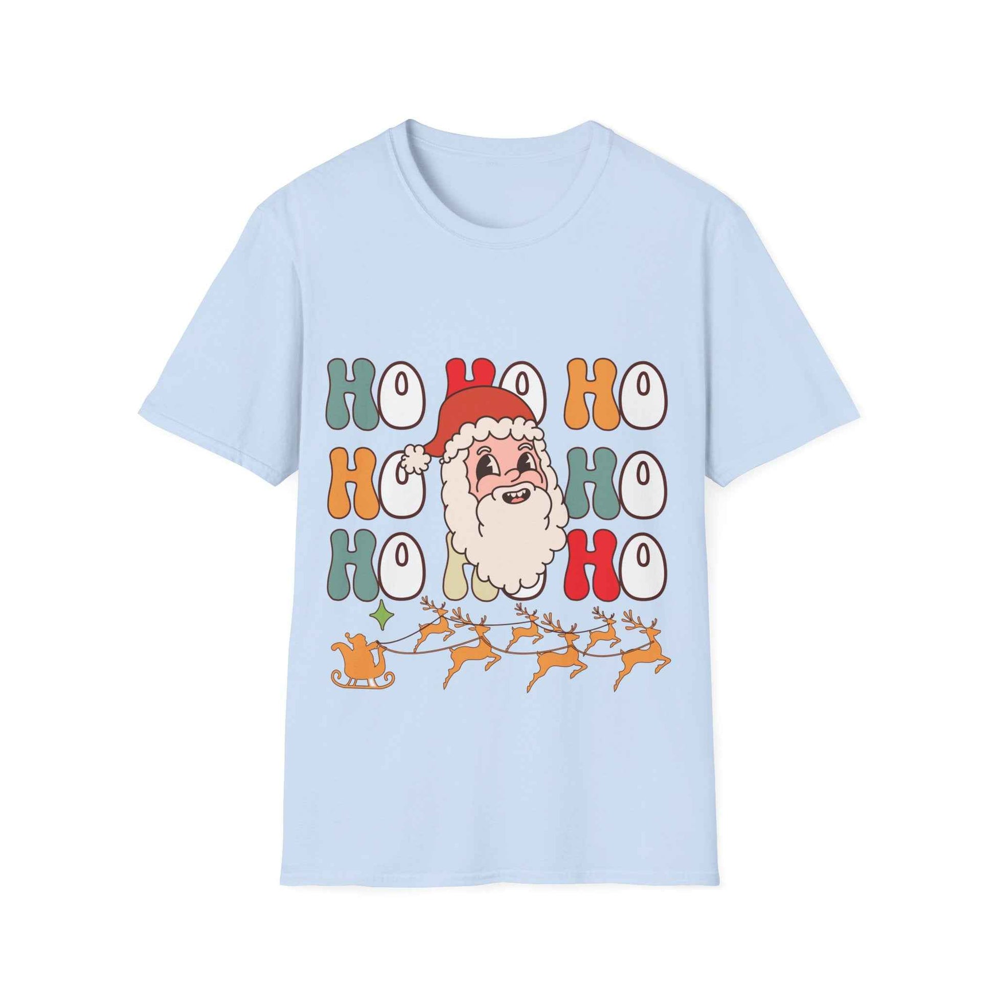 Cotton Shirt: HOHOHO Santa Theme Unisex - Eraya Studio
