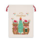 Santa Sack: Reindeer Christmas Linen Bag - Eraya Studio