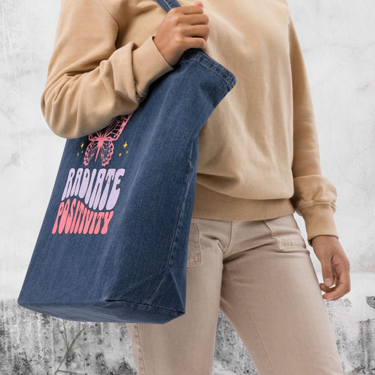 Organic Denim Tote Bag | Sustainable & Spacious Everyday Tote