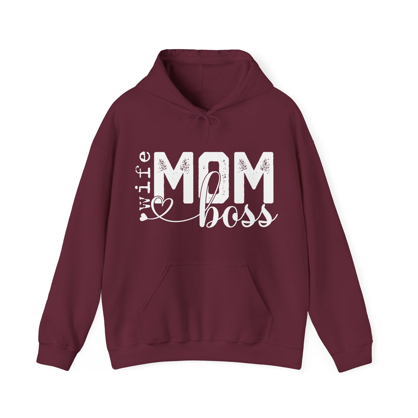 Wife Mom Boss Hoodie - Mother's Day Gift - Custom Mama Hoodie