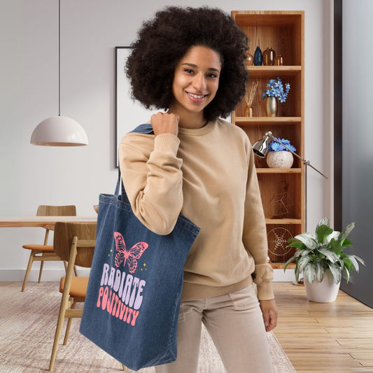 Organic Denim Tote Bag | Sustainable & Spacious Everyday Tote