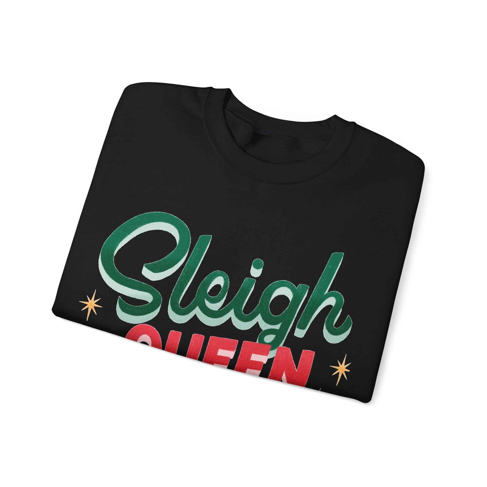 SLEIGH QUEEN Christmas Crewneck Sweatshirt - Eraya Studio