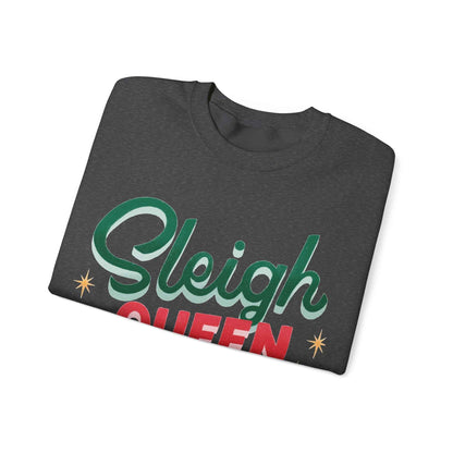 SLEIGH QUEEN Christmas Crewneck Sweatshirt - Eraya Studio