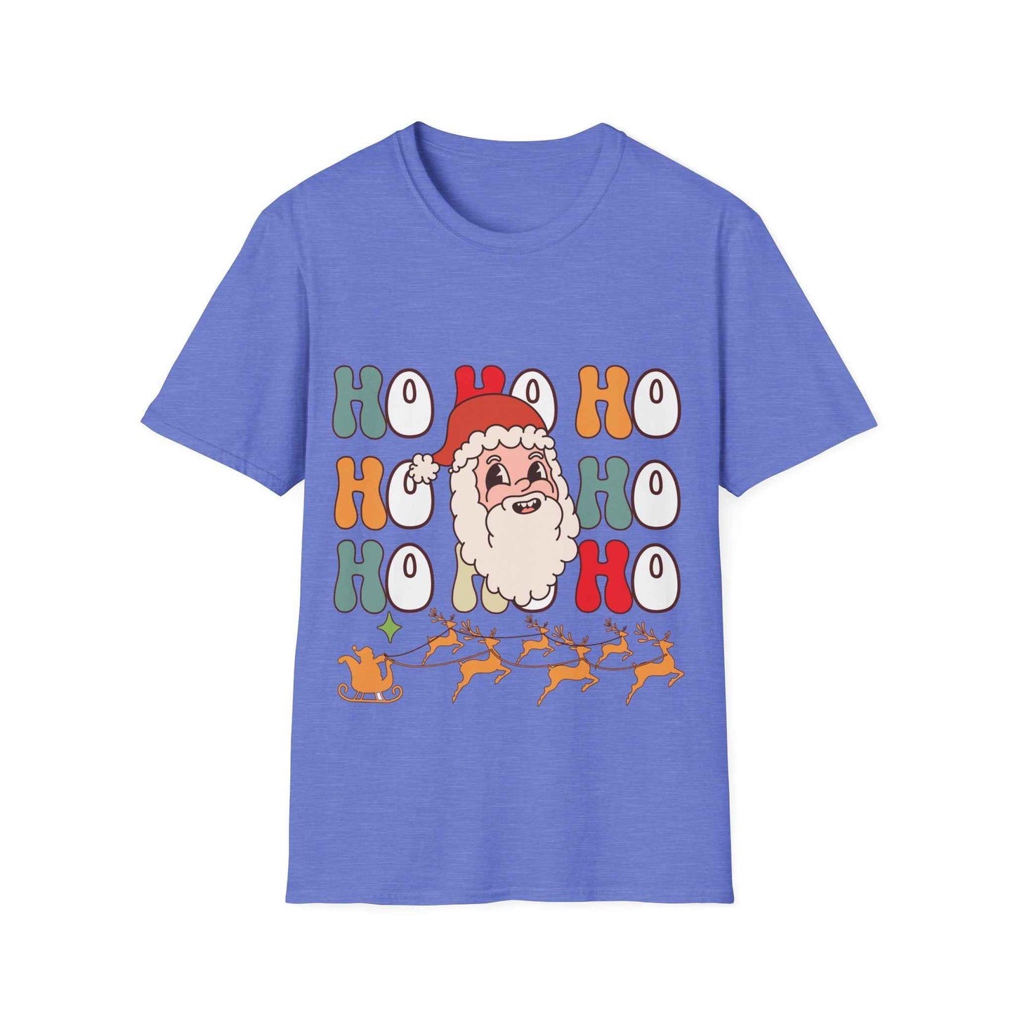 Cotton Shirt: HOHOHO Santa Theme Unisex - Eraya Studio