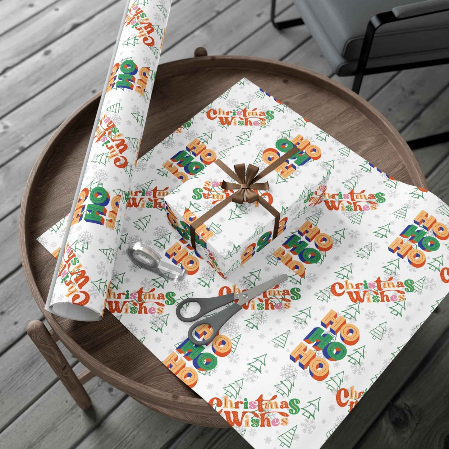 HOHOHO Christmas Gift Wrapping Paper - Eraya Studio