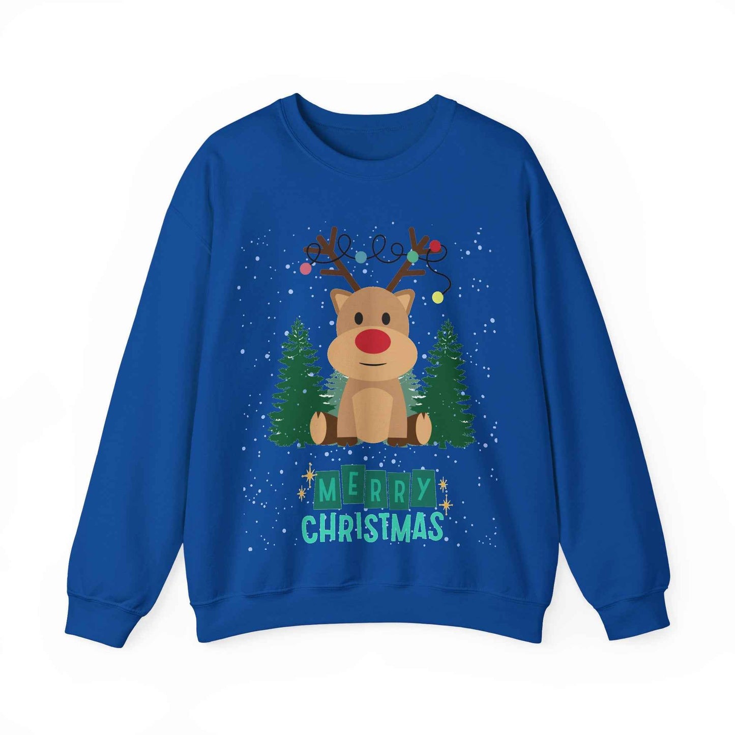 Christmas Reindeer Crewneck Sweatshirt - Eraya Studio