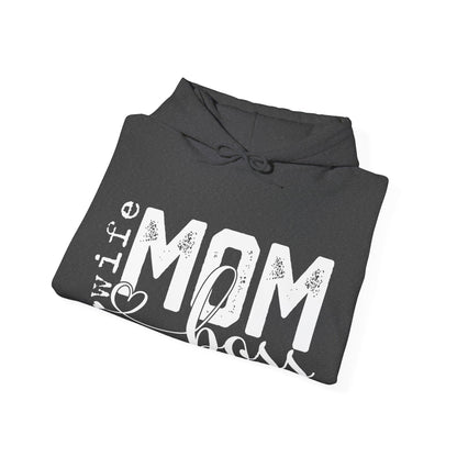 Wife Mom Boss Hoodie - Mother's Day Gift - Custom Mama Hoodie