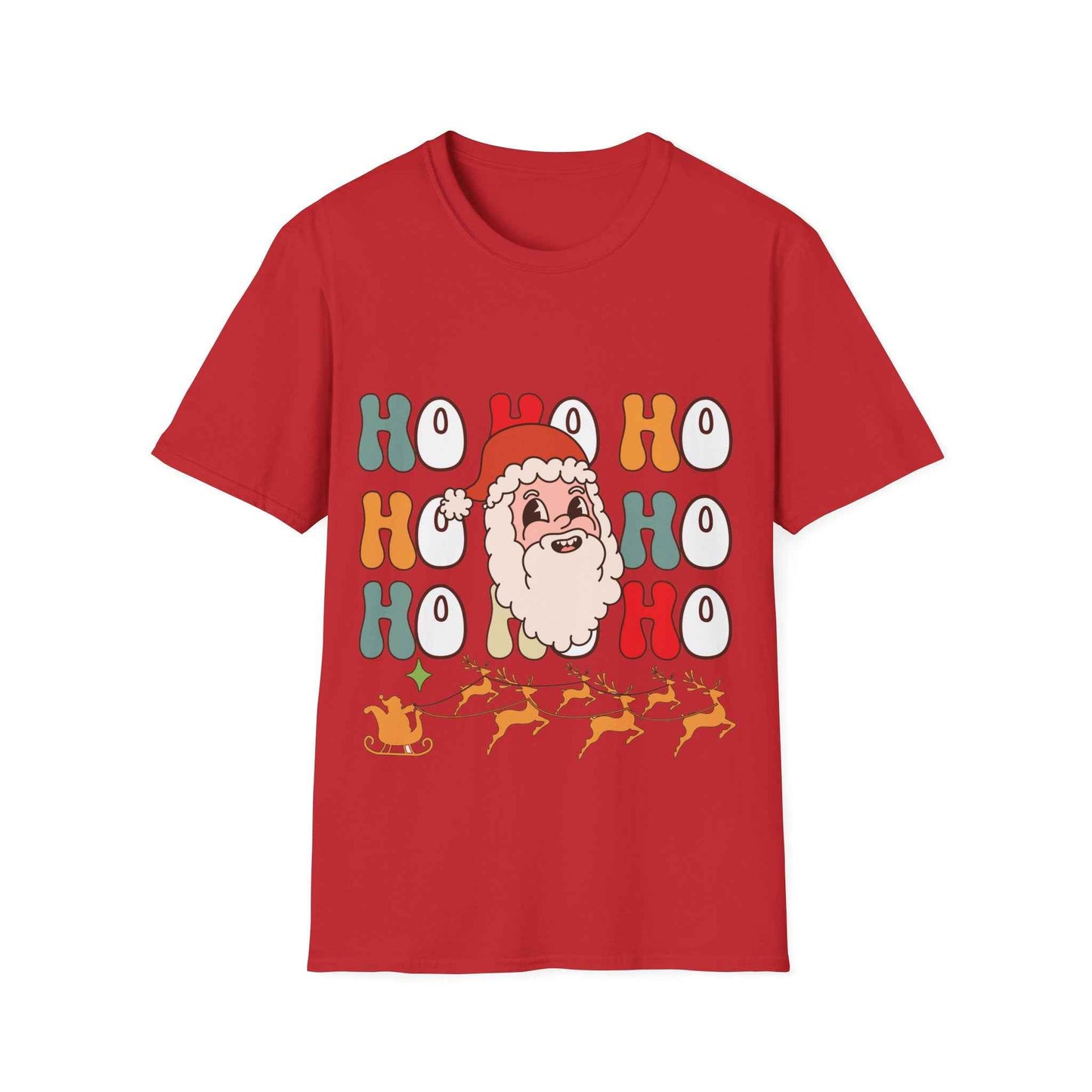 Cotton Shirt: HOHOHO Santa Theme Unisex - Eraya Studio