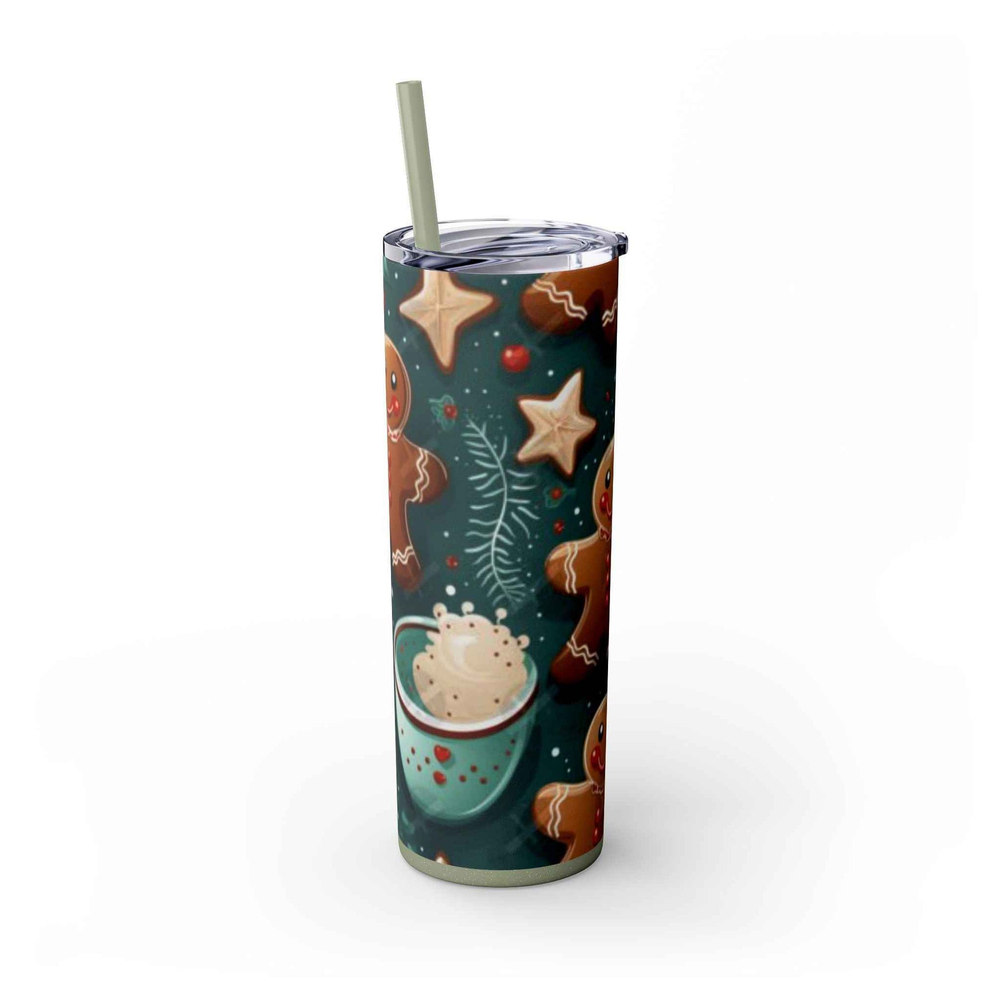 20oz Slim Tumbler: Sweet Gingerbread - Eraya Studio