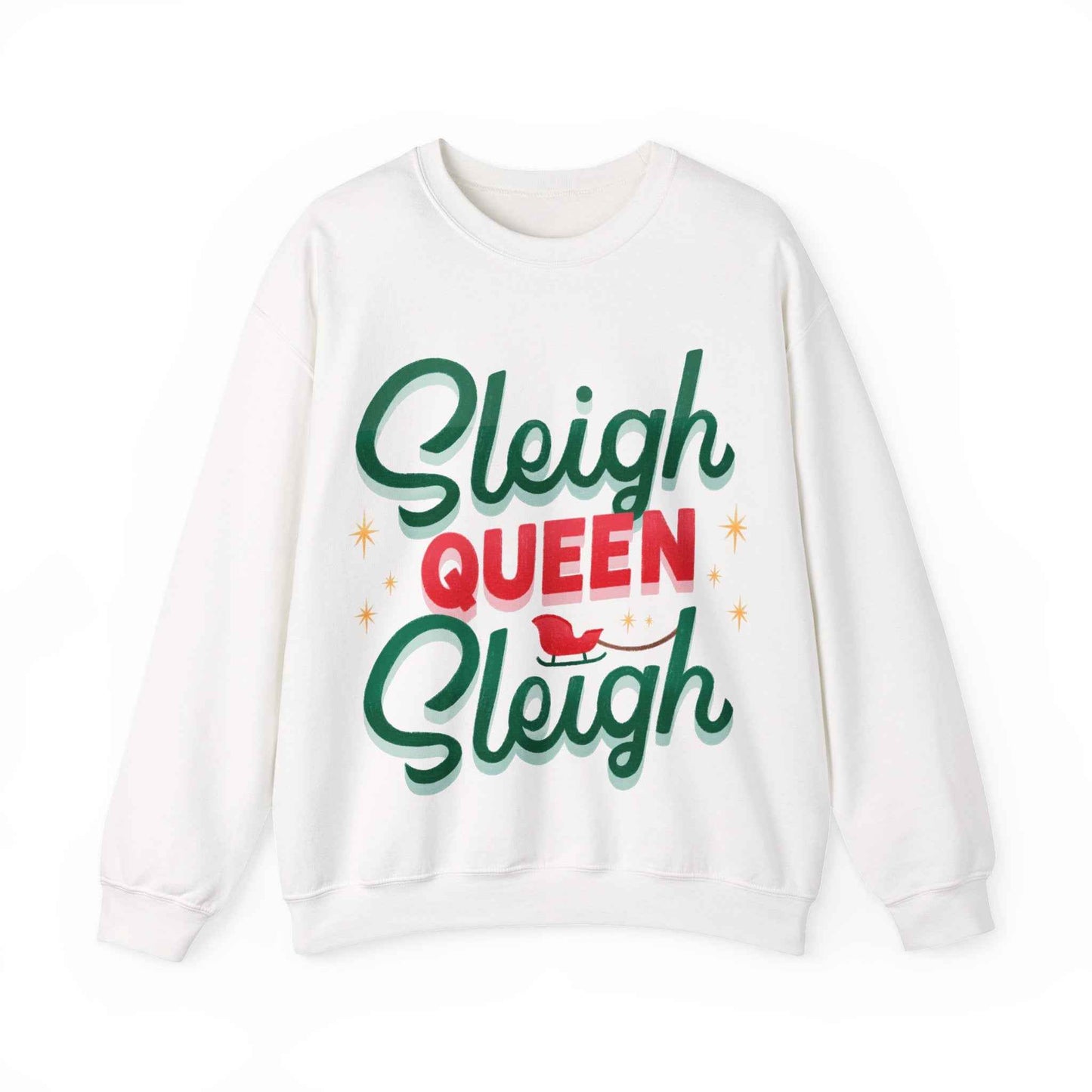 SLEIGH QUEEN Christmas Crewneck Sweatshirt - Eraya Studio