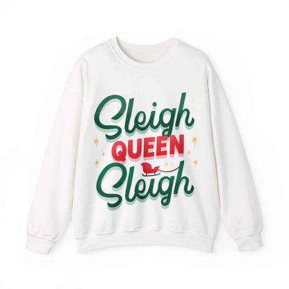 SLEIGH QUEEN Christmas Crewneck Sweatshirt - Eraya Studio