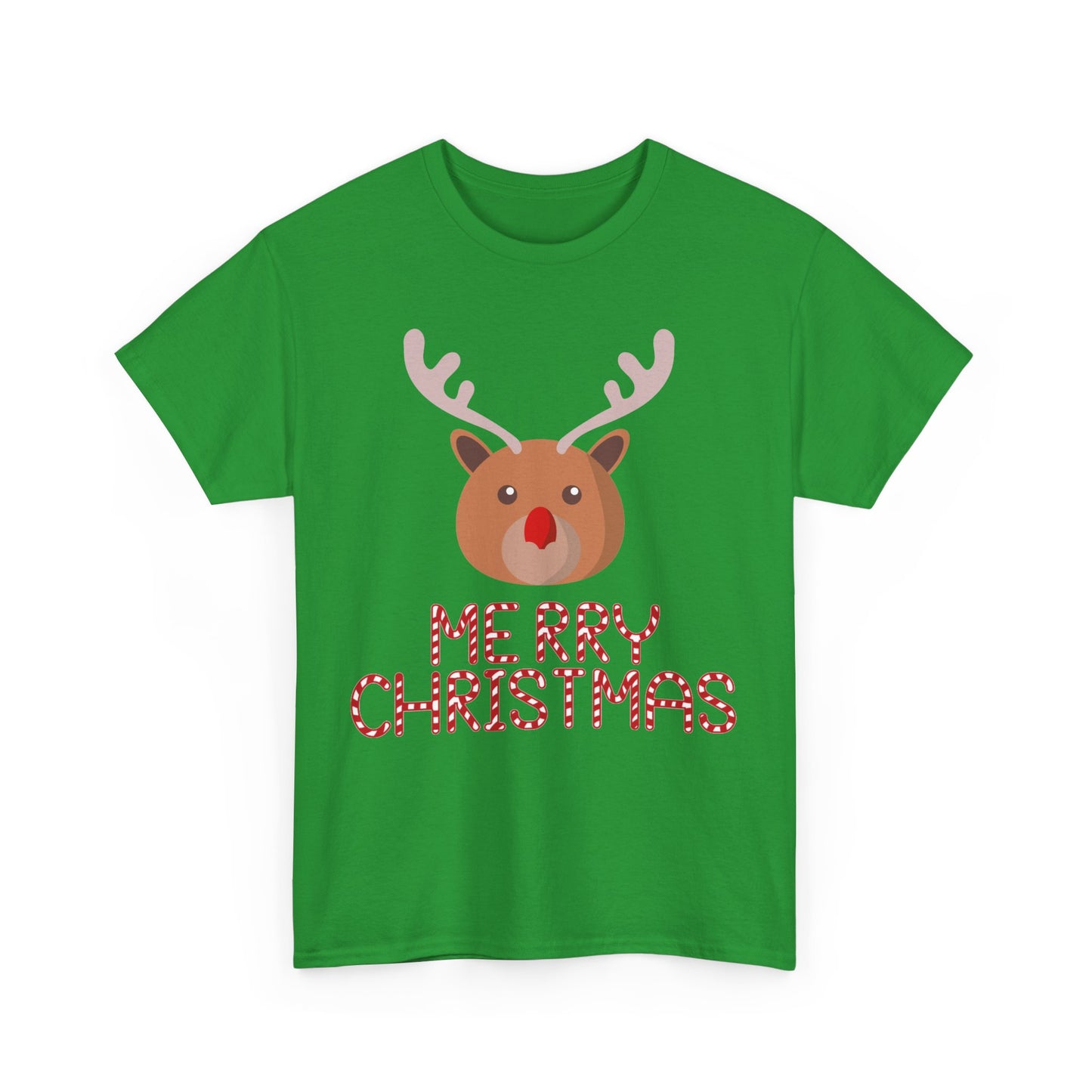 Merry Christmas Reindeer Customized Unisex Heavy Cotton Tee Gift for Him Customized Heavy Cotton Gift for Her Christmas Gift Holiday Treats