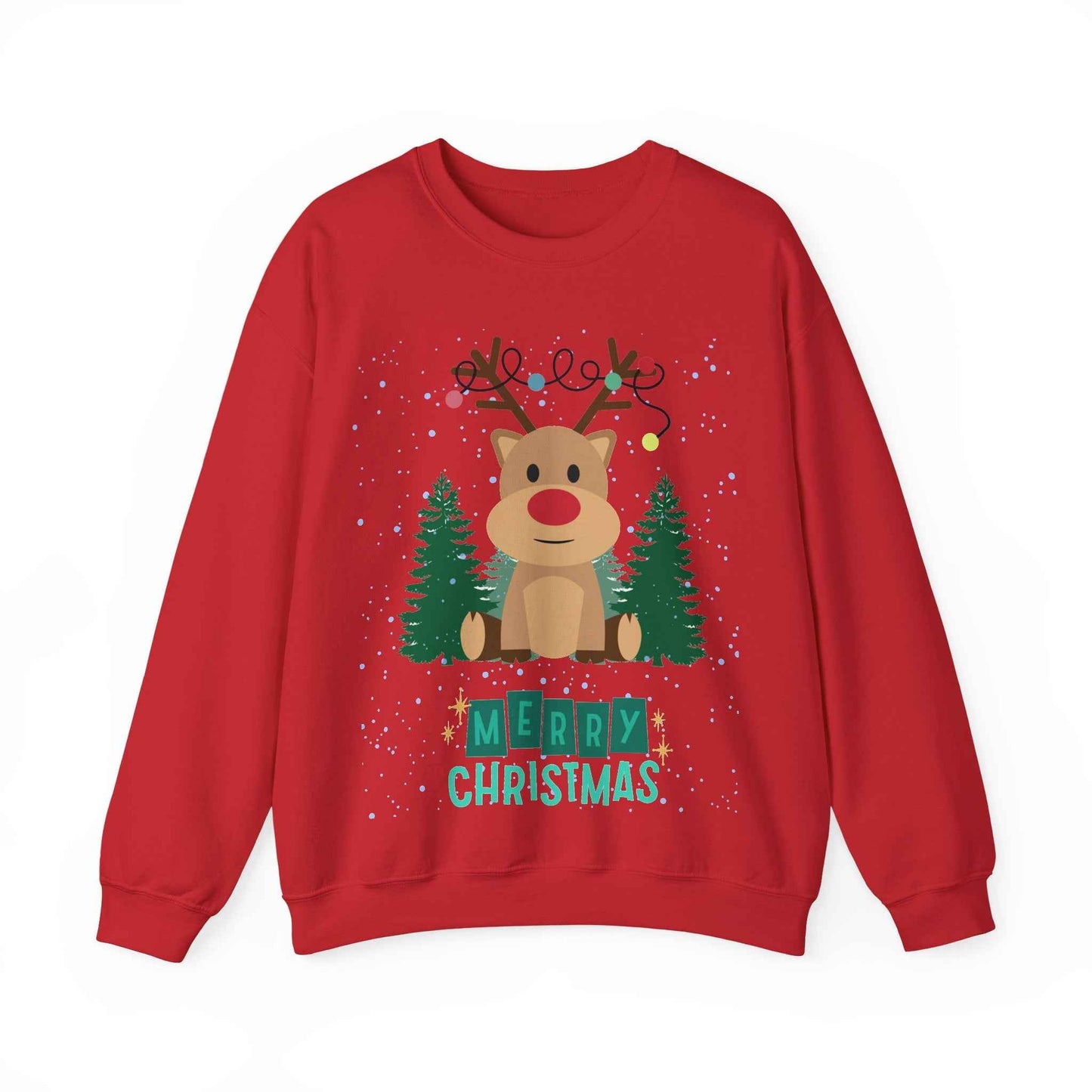 Christmas Reindeer Crewneck Sweatshirt - Eraya Studio