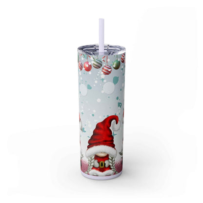 20oz Slim Tumbler: Christmas Gnomes - Eraya Studio