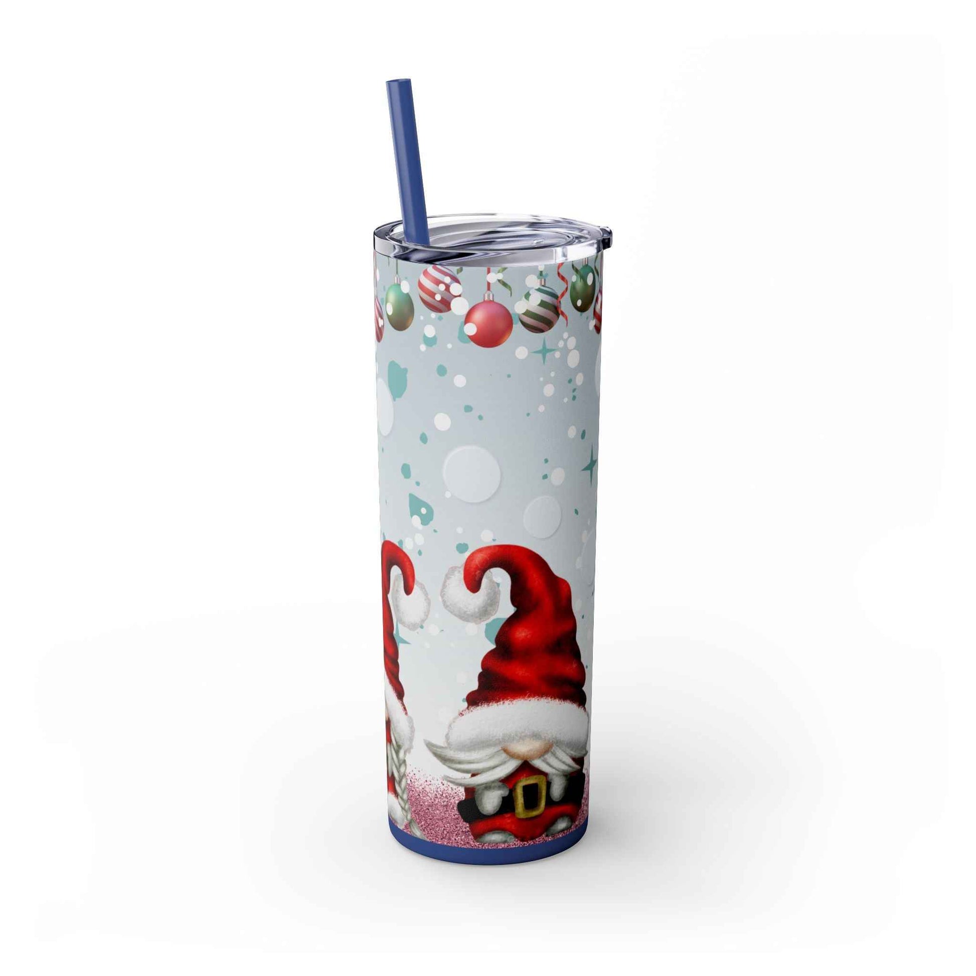 20oz Slim Tumbler: Christmas Gnomes - Eraya Studio